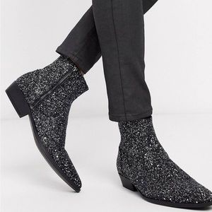 asos sparkle boots